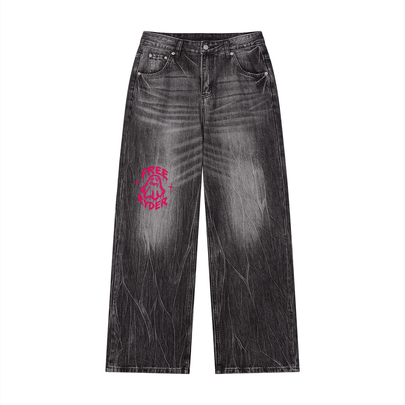 Freeryder black baggy jeans
